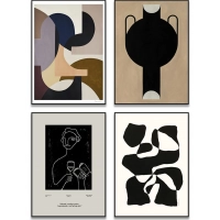 Vintage Poster Nordic Style Canvas Print Simplicity Art Painting Line Drawing Wall Picture Modern Home Decor